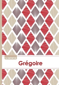  XXX - Le carnet de Grégoire - Lignes, 96p, A5 - Pétales Japonaises Violette Taupe Rouge.