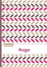  XXX - Le carnet de Hugo - Lignes, 96p, A5 - Motifs Violet Gris Taupe.