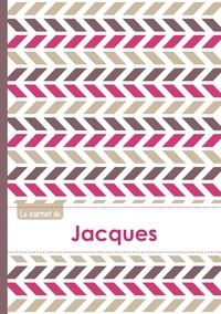  XXX - Le carnet de Jacques - Lignes, 96p, A5 - Motifs Violet Gris Taupe.
