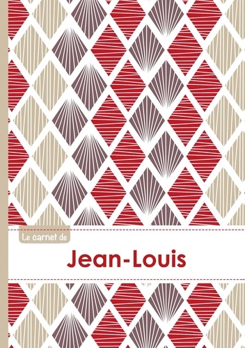  XXX - Le carnet de Jean-Louis - Lignes, 96p, A5 - Pétales Japonaises Violette Taupe Rouge.