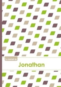  XXX - Le carnet de Jonathan - Lignes, 96p, A5 - Pe´tales Vert Taupe Gris.