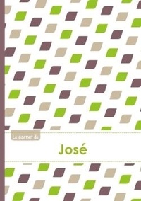  XXX - Le carnet de José - Lignes, 96p, A5 - Pe´tales Vert Taupe Gris.