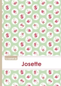  XXX - Le carnet de Josette - Lignes, 96p, A5 - Roses Tea time.