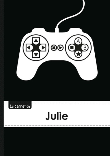  XXX - Le carnet de Julie - Lignes, 96p, A5 - Manette jeu vide´o.
