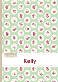 Le carnet de Kelly - Lignes, 96p, A5 - Roses Tea time
