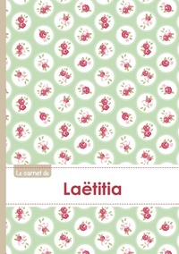  XXX - Le carnet de Laëtitia - Lignes, 96p, A5 - Roses Tea time.