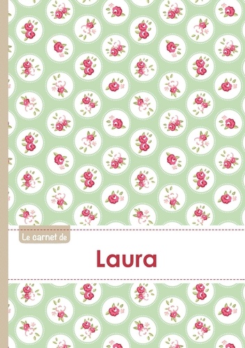  XXX - Le carnet de Laura - Lignes, 96p, A5 - Roses Tea time.