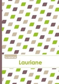  XXX - Le carnet de Lauriane - Lignes, 96p, A5 - Pe´tales Vert Taupe Gris.
