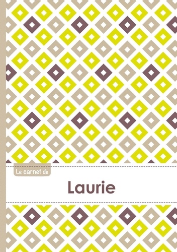  XXX - Le carnet de Laurie - Lignes, 96p, A5 - Carré Poussin Gris Taupe.