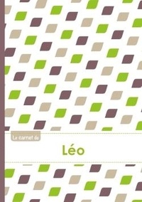  XXX - Le carnet de Léo - Lignes, 96p, A5 - Pe´tales Vert Taupe Gris.