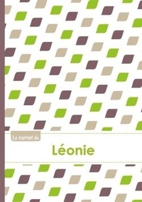  XXX - Le carnet de Léonie - Lignes, 96p, A5 - Pe´tales Vert Taupe Gris.