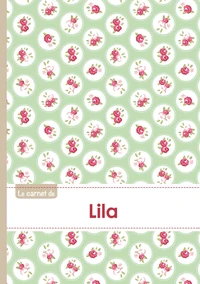 Le carnet de Lila - Lignes, 96p, A5 - Roses Tea time
