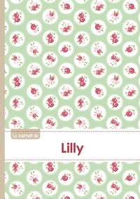  XXX - Le carnet de Lilly - Lignes, 96p, A5 - Roses Tea time.