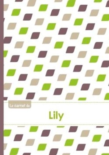  XXX - Le carnet de Lily - Lignes, 96p, A5 - Pe´tales Vert Taupe Gris.