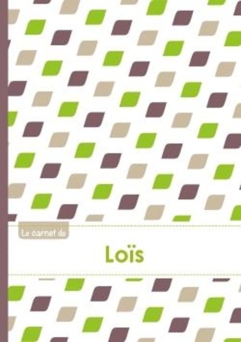  XXX - Le carnet de Loïs - Lignes, 96p, A5 - Pe´tales Vert Taupe Gris.