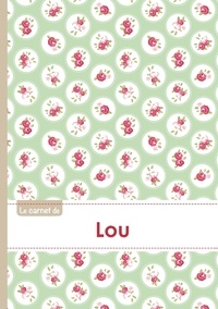  XXX - Le carnet de Lou - Lignes, 96p, A5 - Roses Tea time.