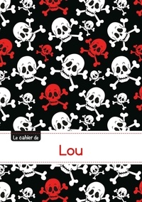  XXX - Le carnet de Lou - Petits carreaux, 96p, A5 - Têtes de mort.