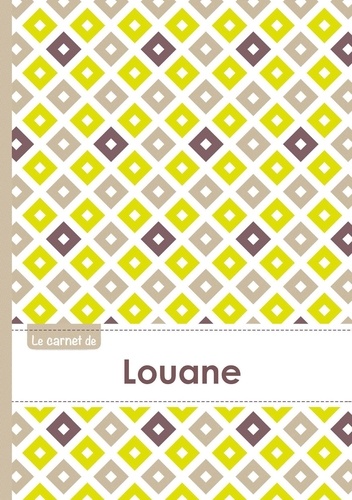  XXX - Le carnet de Louane - Lignes, 96p, A5 - Carré Poussin Gris Taupe.