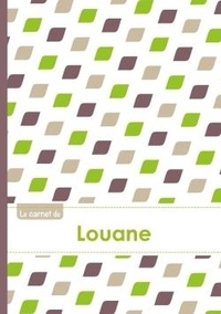  XXX - Le carnet de Louane - Lignes, 96p, A5 - Pe´tales Vert Taupe Gris.