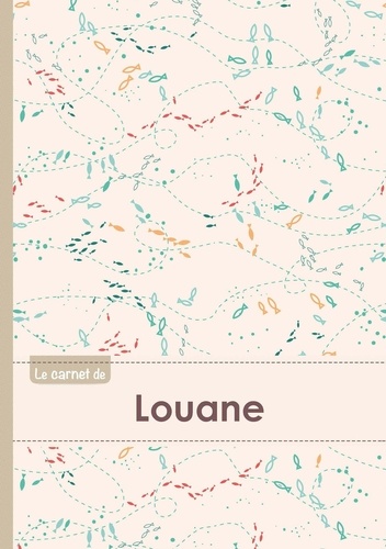  XXX - Le carnet de Louane - Lignes, 96p, A5 - Poissons.