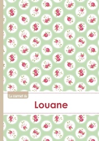  XXX - Le carnet de Louane - Lignes, 96p, A5 - Roses Tea time.