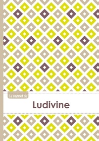  XXX - Le carnet de Ludivine - Lignes, 96p, A5 - Carré Poussin Gris Taupe.