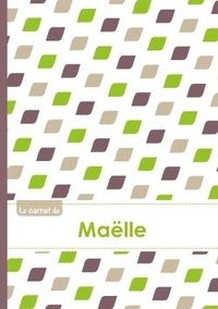  XXX - Le carnet de Maëlle - Lignes, 96p, A5 - Pe´tales Vert Taupe Gris.