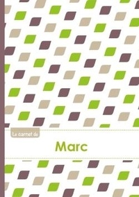  XXX - Le carnet de Marc - Lignes, 96p, A5 - Pe´tales Vert Taupe Gris.