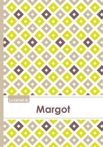  XXX - Le carnet de Margot - Lignes, 96p, A5 - Carré Poussin Gris Taupe.