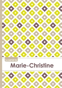  XXX - Le carnet de Marie-Christine - Lignes, 96p, A5 - Carré Poussin Gris Taupe.