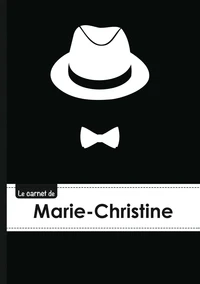 Le carnet de Marie-Christine - Lignes, 96p, A5 - Chapeau et N ud papillon