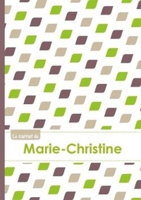  XXX - Le carnet de Marie-Christine - Lignes, 96p, A5 - Pe´tales Vert Taupe Gris.
