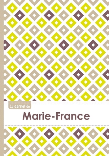  XXX - Le carnet de Marie-France - Lignes, 96p, A5 - Carré Poussin Gris Taupe.