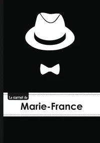 Le carnet de Marie-France - Lignes, 96p, A5 - Chapeau et N ud papillon