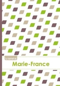  XXX - Le carnet de Marie-France - Lignes, 96p, A5 - Pe´tales Vert Taupe Gris.