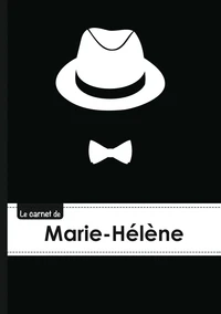 Le carnet de Marie-Hélène - Lignes, 96p, A5 - Chapeau et N ud papillon
