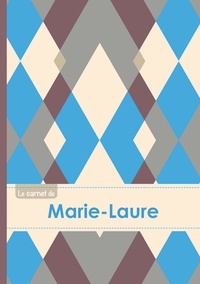  XXX - Le carnet de Marie-Laure - Lignes, 96p, A5 - Jacquard Bleu Gris Taupe.