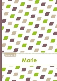  XXX - Le carnet de Marie - Lignes, 96p, A5 - Pe´tales Vert Taupe Gris.