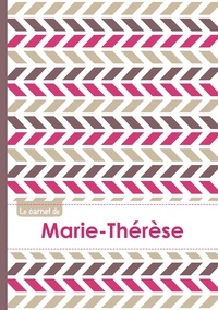  XXX - Le carnet de Marie-Thérèse - Lignes, 96p, A5 - Motifs Violet Gris Taupe.