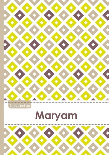  XXX - Le carnet de Maryam - Lignes, 96p, A5 - Carré Poussin Gris Taupe.