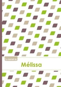 Le carnet de Mélissa - Lignes, 96p, A5 - Pe´tales Vert Taupe Gris