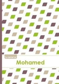  XXX - Le carnet de Mohamed - Lignes, 96p, A5 - Pe´tales Vert Taupe Gris.