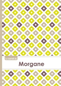  XXX - Le carnet de Morgane - Lignes, 96p, A5 - Carré Poussin Gris Taupe.