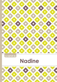  XXX - Le carnet de Nadine - Lignes, 96p, A5 - Carré Poussin Gris Taupe.