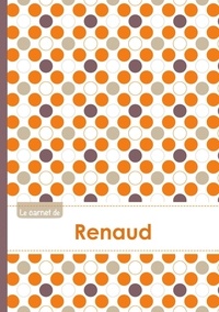  XXX - Le carnet de Renaud - Lignes, 96p, A5 - Ronds Orange Gris Violet.