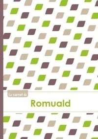  XXX - Le carnet de Romuald - Lignes, 96p, A5 - Pe´tales Vert Taupe Gris.