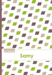  XXX - Le carnet de Samy - Lignes, 96p, A5 - Pe´tales Vert Taupe Gris.