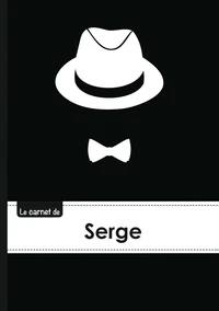 Le carnet de Serge - Lignes, 96p, A5 - Chapeau et N ud papillon