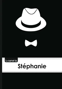Le carnet de Stéphanie - Lignes, 96p, A5 - Chapeau et N ud papillon