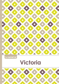  XXX - Le carnet de Victoria - Lignes, 96p, A5 - Carré Poussin Gris Taupe.